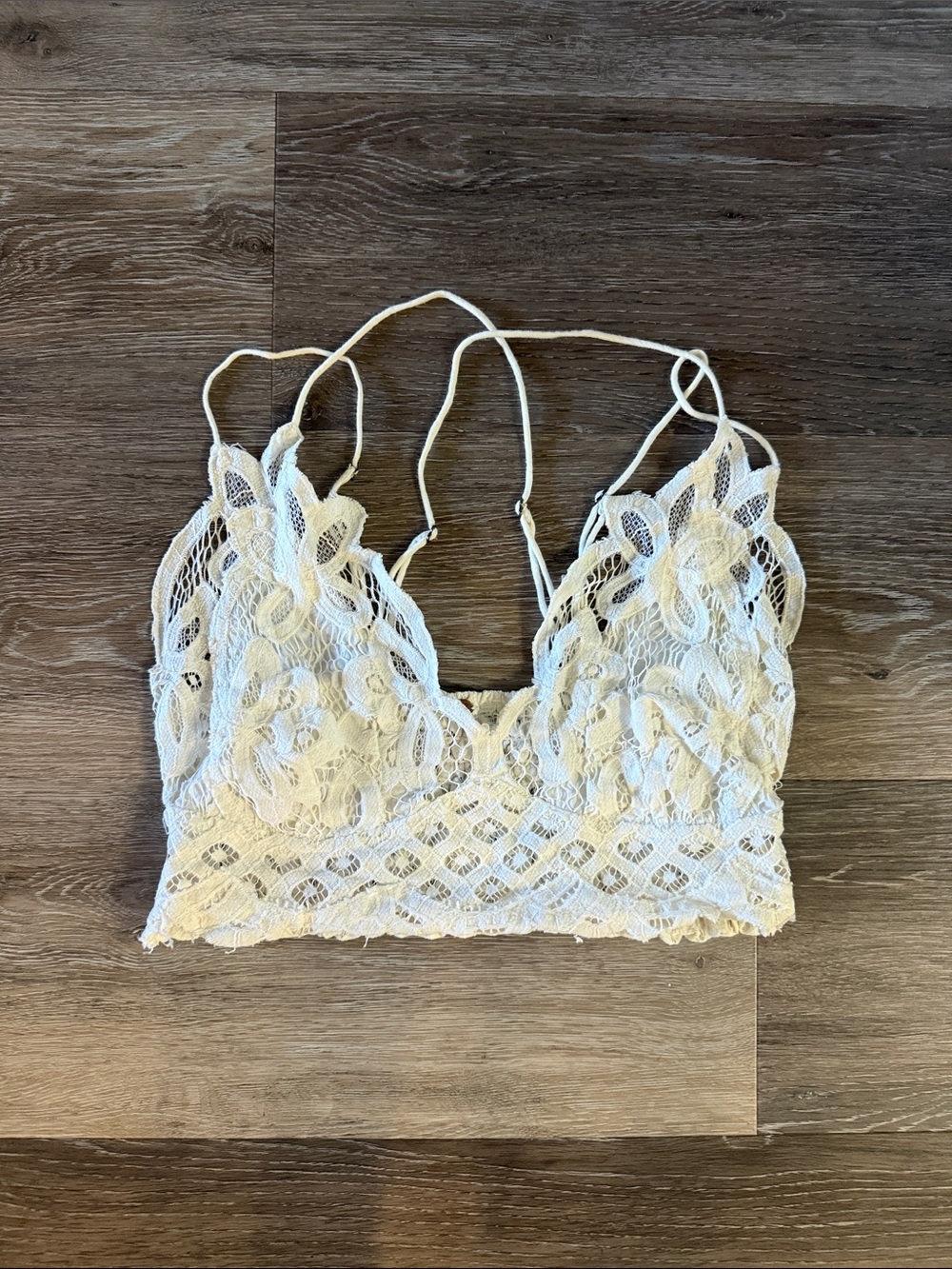Free People Ivory Lace Camisole Bralette